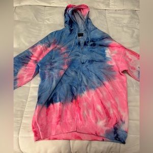Carmar Los Angeles tie dye oversized zip up hoodie